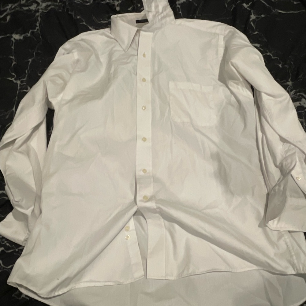 Large White Button up